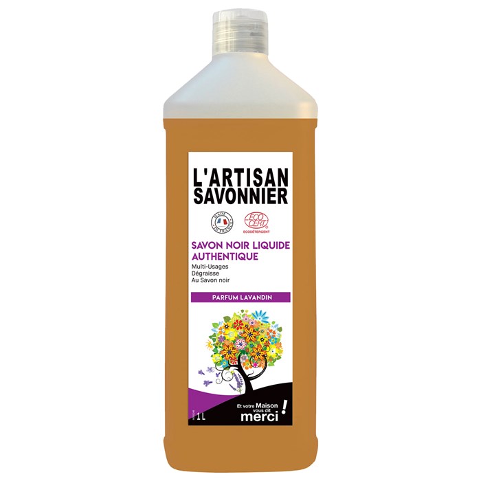 L'Artisan Savonnier Flytande Svartsåpa, 1 L