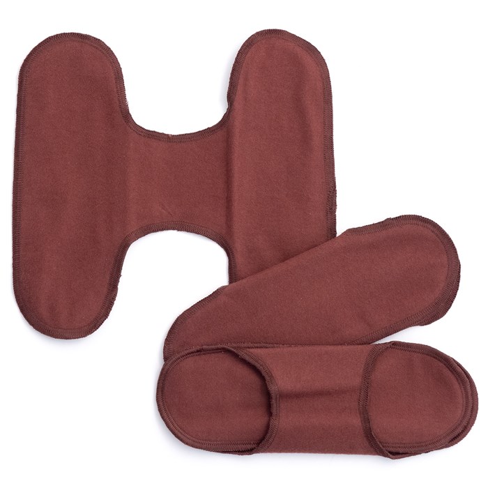 Imse Tygbindor Snap Free - Warm Brown, 3-pack