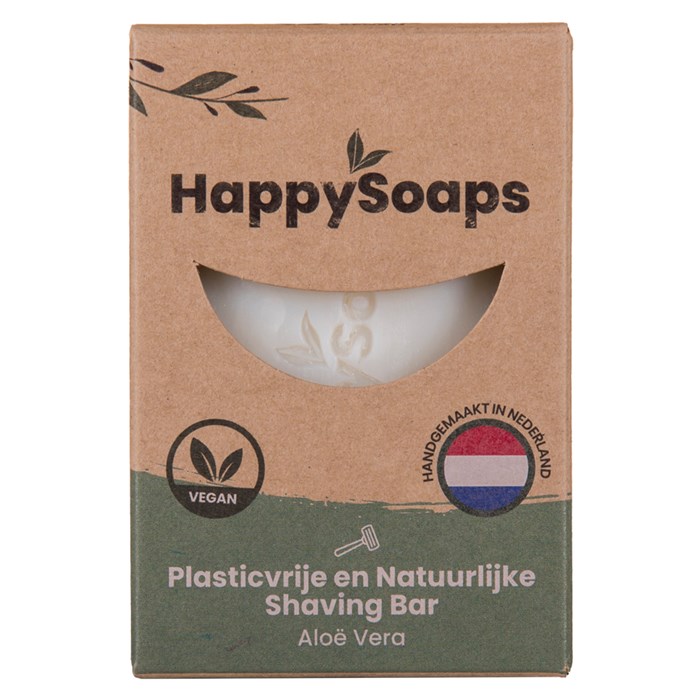 HappySoaps Shaving Bar Aloe Vera, 80 g