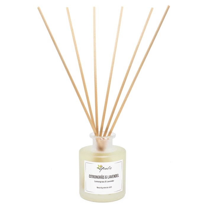 Yvelis Eteriska Doftpinnar Citrongräs & Lavendel