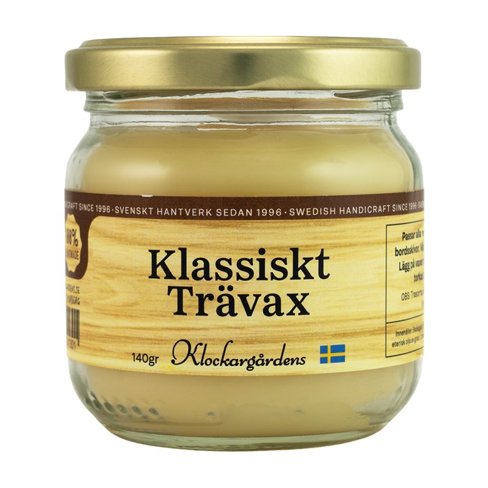 Klockargårdens Klassiskt Trävax, 140 g