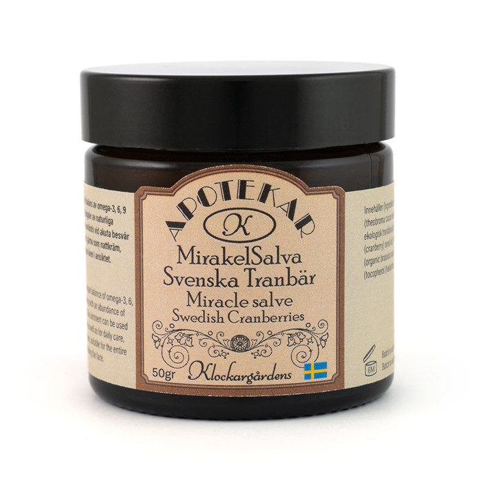 Klockargårdens Mirakelsalva Svenska Tranbär, 50 g