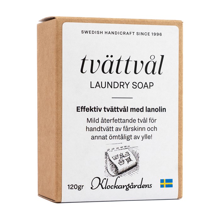 Klockargårdens Tvättvål Lanolin, 120 g