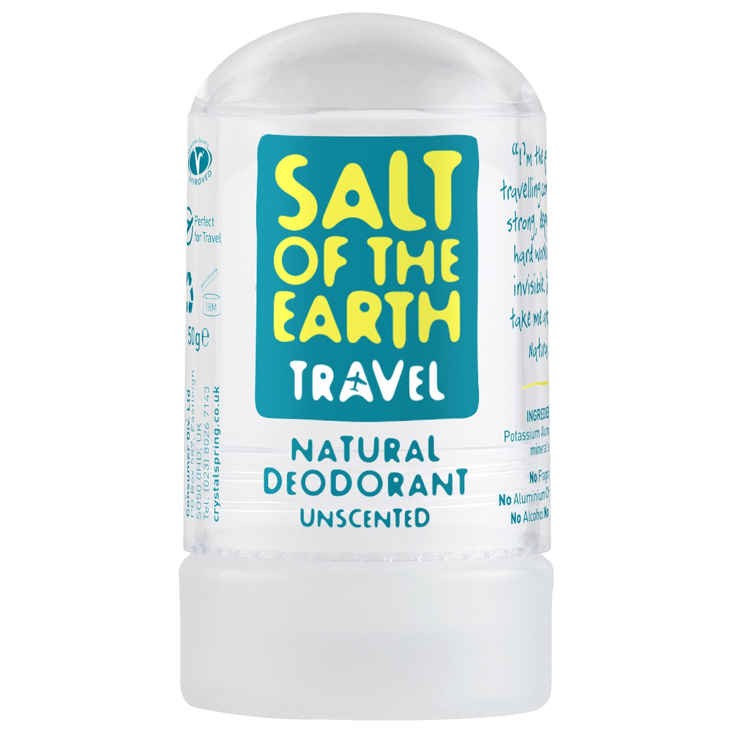 hjælpemotor indrømme Regeneration Salt of the Earth Crystal Travel Deodorant, 50 g - Jordklok.se