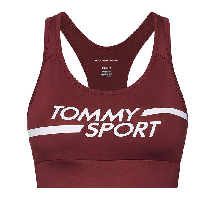 Tommy Hilfiger Medium Logo Sports Bra Dam
