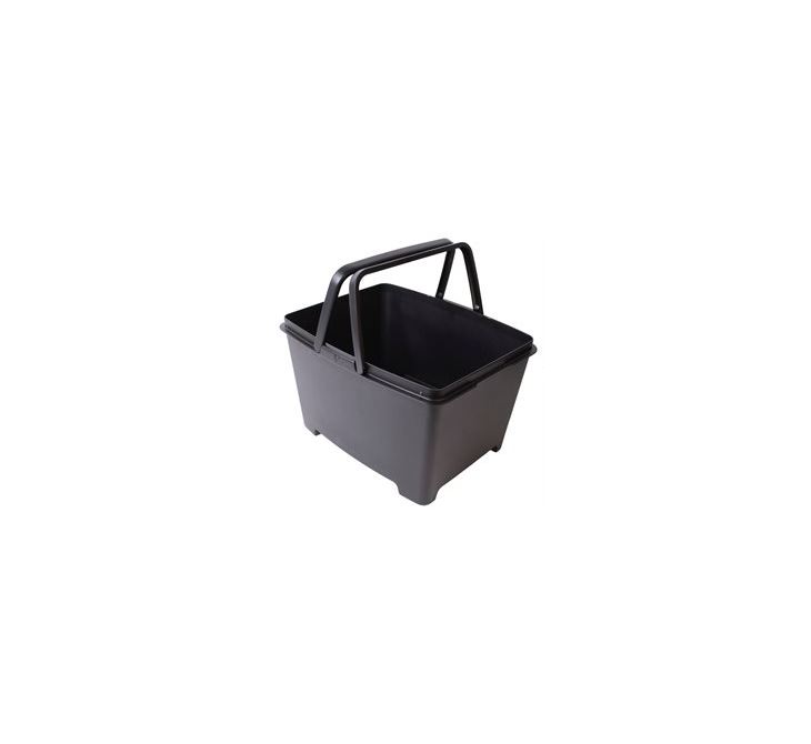 Panier De Vélo AtranVelo Bakery AVS - 35x45x13 Cm - Volume 10 L - Noir Avec Plaque Bambou