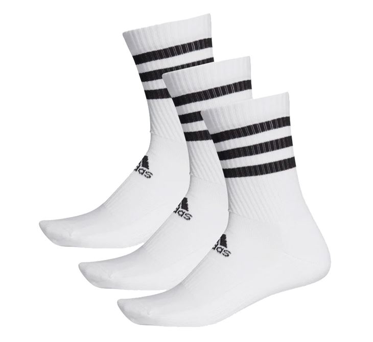 adidas 3-Stripes Cushioned Crew Socks