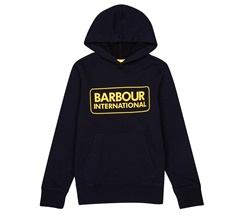 Barbour International Large Logo Hoody Junior