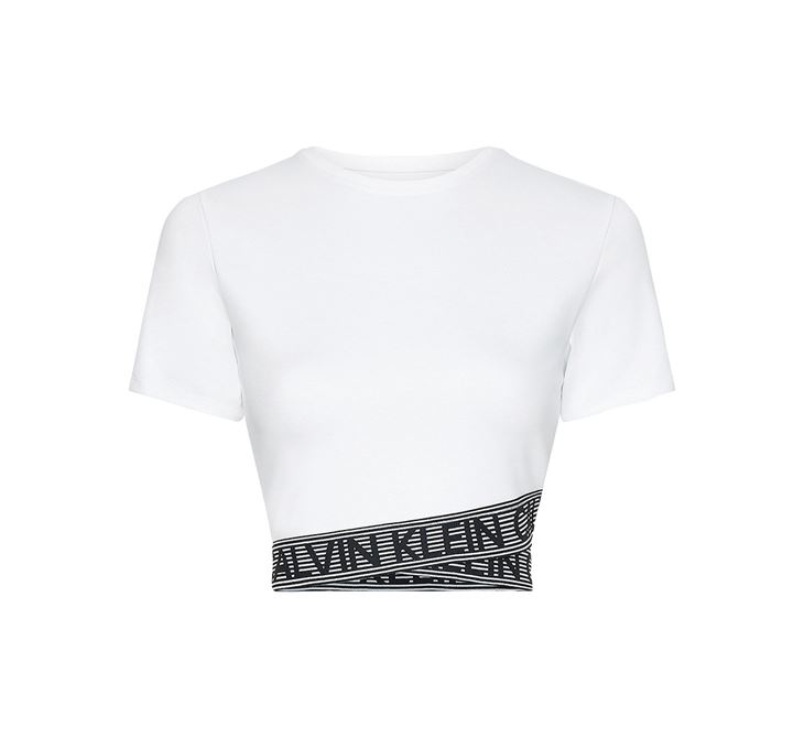 Calvin Klein Cropped Gym T-shirt Dam