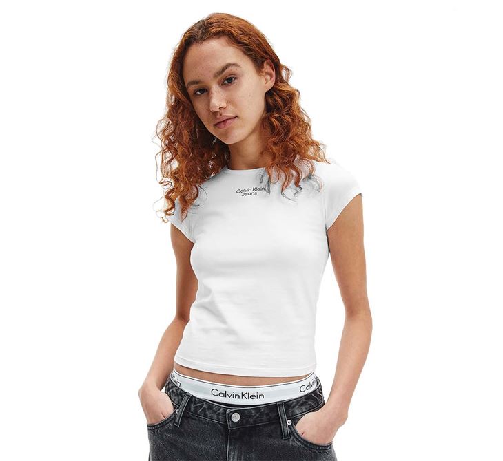 Calvin Klein Slim Organic Cotton T-shirt Dam