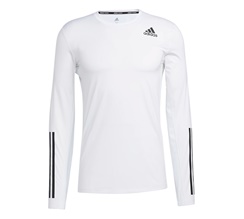 adidas Techfit 3-stripes Fitted LS Top Herr