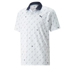 Puma MATTR Egrets Golf Polo Shirt Herr