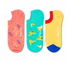 Happy Socks 3-Pack Flamingo No Show Sock