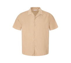 Knowledge Cotton Cuban Collar Corduroy Box Fit SS Shirt Herr