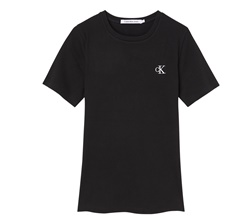 Calvin Klein Organic Cotton Monogram Logo T-shirt Dam