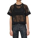 Calvin Klein Lace Cropped Gym T-shirt Dam