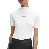 Calvin Klein Slim Organic Cotton Ribbed T-shirt Dam