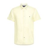 Tommy Hilfiger Pigment Dyed Short sleeve Linen Shirt Herr