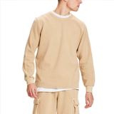 Knowledge Cotton Nuance By Nature Ribbing Oversized Sweat Herr