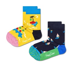 Happy Socks 2-Pack Kids Island In The Sun Socks Junior