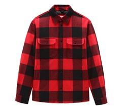 Woolrich Quilted Alaskan Check Overshirt In Recycled Wool Herr