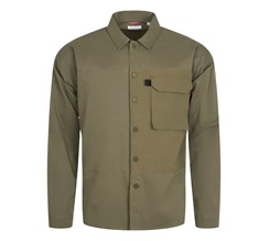 Knowledge Cotton Outdoor Twill Overshirt With Contrast Fabric Herr