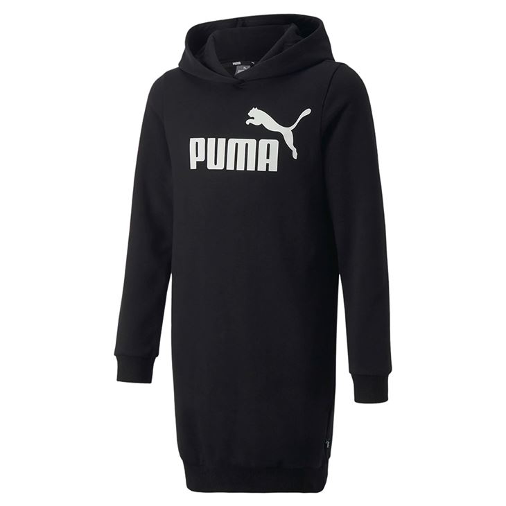 Puma Essentials Logo Hooded Dress Junior