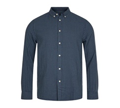 Knowledge Cotton Double Layer Checkered Custom Fit Shirt Herr