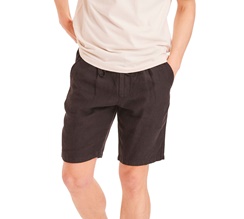 Knowledge Cotton Fig Loose Linen Shorts Herr