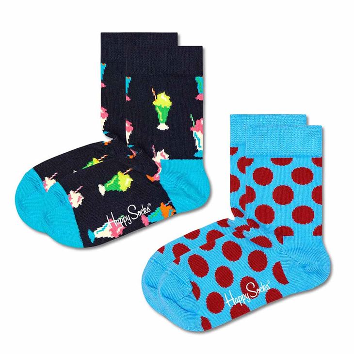Happy Socks Kids Milkshake Sock 2-Pack Junior