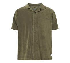 Knowledge Cotton Terry Loose Short Sleeve Shirt Herr