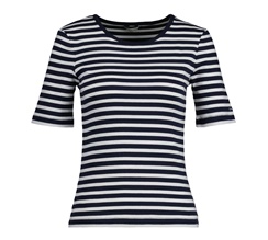 GANT Slim Striped 1X1 Ribbed SS T-Shirt Dam