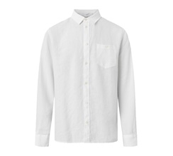 Knowledge Cotton Custom Fit Linen Shirt Herr