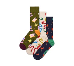 Happy Socks 3-Pack Happy Camper Socks Gift Set