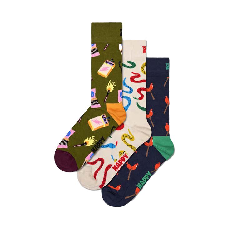 Happy Socks 3-Pack Happy Camper Socks Gift Set