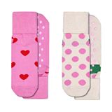 Happy Socks Antislip 2-Pack Heart & Big Dot Socks Junior