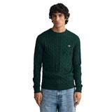 GANT Cotton Cable Crew Neck Herr