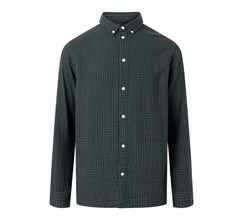 Knowledge Cotton Regular Fit Double Layer Checkered Shirt Herr