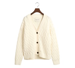 GANT Textured Cotton Cardigan Dam