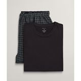 GANT Flannel Pants And T-shirt Giftbox Herr