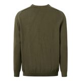 Knowledge Cotton Plain Knitted Crew Neck Herr