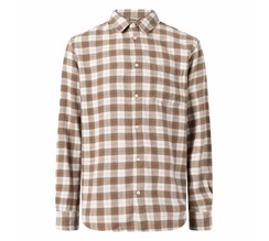 Knowledge Cotton Loose Fit Checkered Shirt Herr