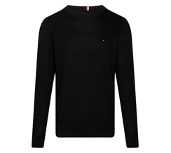 Tommy Hilfiger Textured Knit Crew Neck Jumper Herr