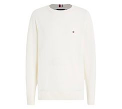 Tommy Hilfiger Textured Knit Crew Neck Jumper Herr