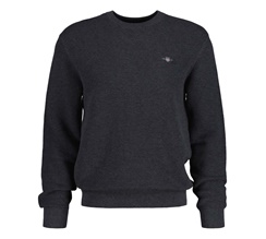 GANT Textured Cotton Crew-Neck Herr