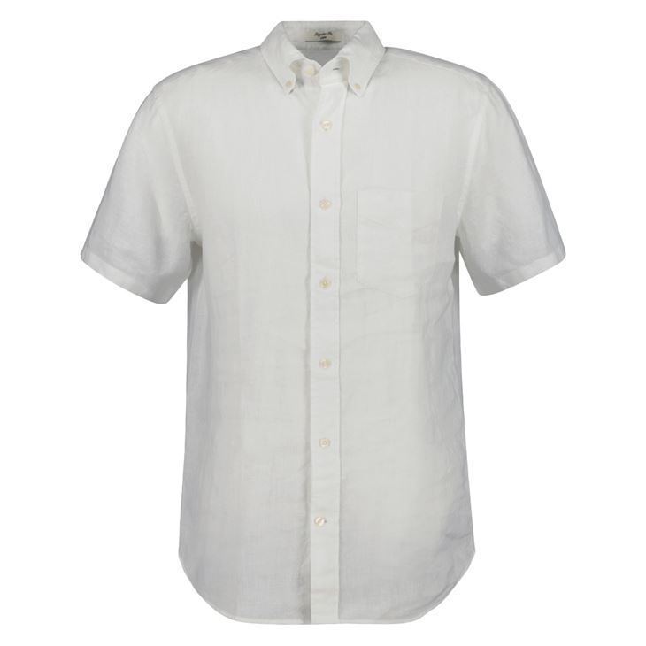 GANT Regular Linen SS Shirt Herr