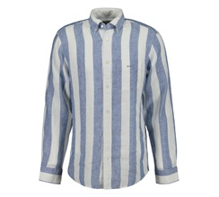 GANT Regular Fit Bold Stripe Linen Shirt Herr