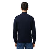 Lacoste Stand-Up Collar Organic Cotton Zippered Sweater Herr