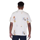 Knowledge Cotton Box Fit Short Sleeve Shirt Sith Embroidery Herr