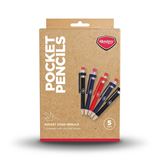 Masters Golf Wood Pencils with clip & Eraser X 5